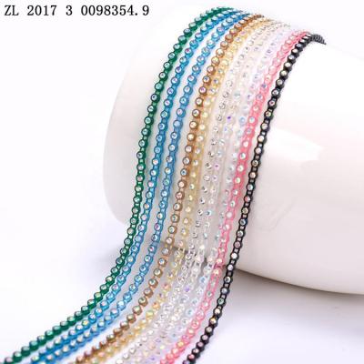 China Europe and America environmental friendly stretch rhinestone mesh faux stone applique plastic junction panel for clothing and shoes for sale