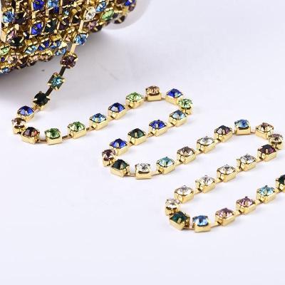 China Hotfix Rhinestone Setting Rhinestone Rhinestone Kitten Rhinestone Cup Bandage Chain For Jewelry Making for sale