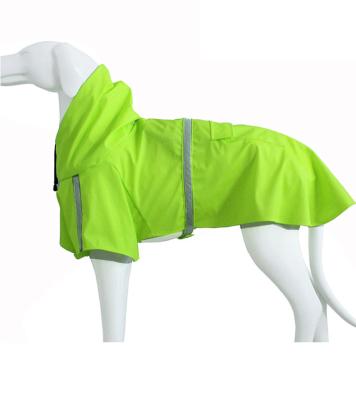 China Stocked 2022 hot sale Adjustable reflective Waterproof Pet Rain Clothes Dogs Raincoats Hoodie for sale