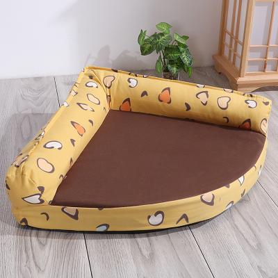 China Hot Sales Removable Blanket Calming Memory Foam Oxford Fabric Water Proof Luxury Pet Cat Dogs Bed for sale