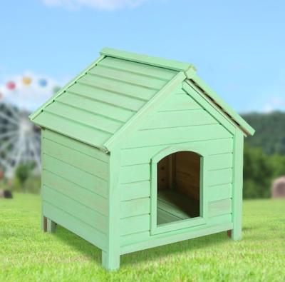 China Luxury Outdoor Windproof Solid Wood Pet House Kennel for sale