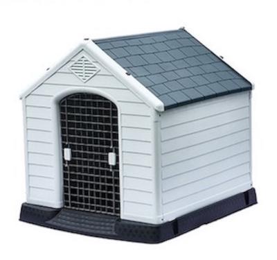 China Series Breathable Simple Outdoor Use Removable Doghouse Style Large Size Rainproof Plastic Kennel With Window for sale