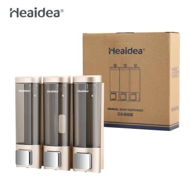 China Modern Heaidea Triple Cartridge Translucent Plastic Soap Dispenser Bottle CD-3013A for sale