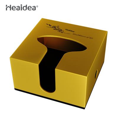 China Minimalist Heaidea Home Use Hotel Plastic Fashionable Golden Towel Holder CD-8597C for sale