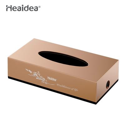 China Minimalist Heaidea Homeuse Facial Tissue Plastic Custom Box Kitchen Paper Desktop Dispenser for sale