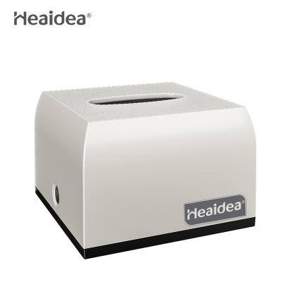 China Minimalist Mini Heaidea Luxury Hotel Worktop Leather Tissue Box CD-8098A for sale