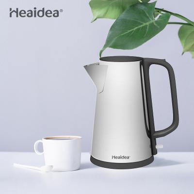 China 360 Rotation Food Grade 304 Electric Kettle 1L Heaidea Degree Base Stainless Steel Electric Kettle 220v for sale