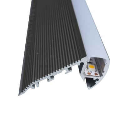 China Heatsink +decorations stair step aluminum led lighting profile / aluminum step light for sale