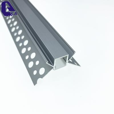 China Radiator Plaster Led Profile Wall , Led Profile Aluminum Corner Housing For Led Lights Plaster-in Alu Profile for sale