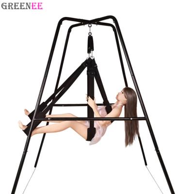 China Nylon & stainless steel nylon & Adult Love Chair Stainless Steel Furniture Position Swing Toys For Couples Machine Swing Chairs for sale