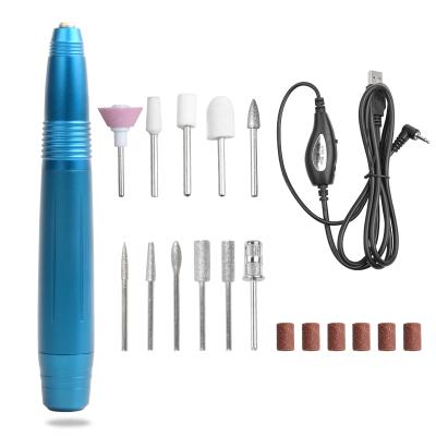 China Nail Polish Art Drill Pen Handle File Manicure Low Noise Professional Electric Pedicure Handpiece Machine Handpiece Grinding Folder Nail Tools for sale