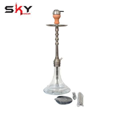 China Durable Wholesale Cheap Large Portable Hubbly Bubbly Smoking Accessories Chicha Tall Aluminum Hookah Shisha for sale