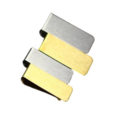 China Factory Direct Selling Durable Minimalist Wallet Factory Gold Metal Aluminum Clip for sale