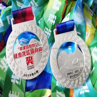 China Non-profit organizations dig style painting plating color sports medals, with ribbon packing box, support proofing reproduction for sale