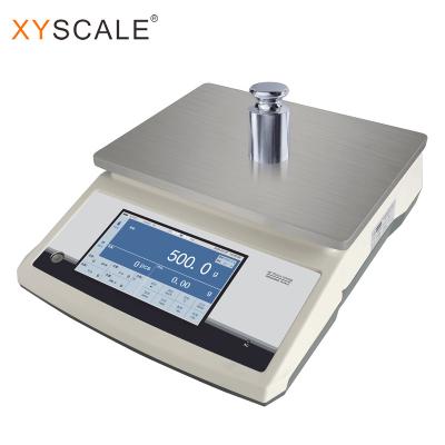 China Plastic+aluminum+stainless steel 30kg 1g multifunctional scale with 7 inch touch screen precision counting electronic balance for sale