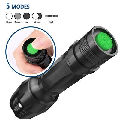 China Industrial Type 18650 Batteries And LED Light Source Hunting Camping Light White LED Flashlight for sale