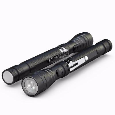 China 2019 Hot Selling Amazon Outdoor Camping Pickup Led Flexible Flashlight Pen Light With Magnetic for sale