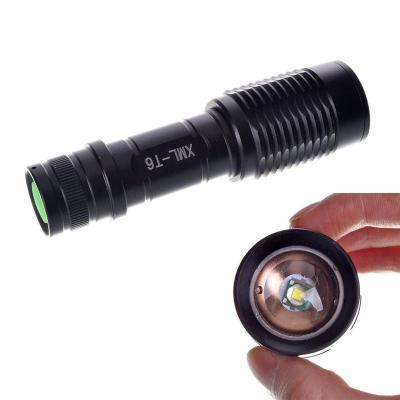 China IPX4 Industrial Waterproof Adjustable Focus T6 Zoom Led Bulb Waterproof Flashlight for sale