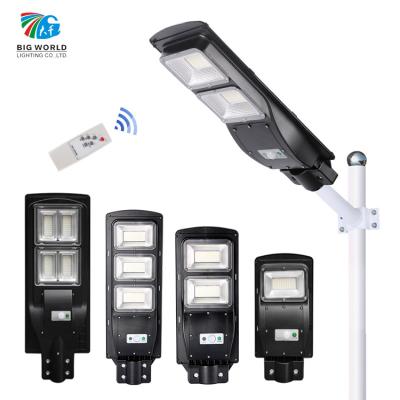 China Outdoor Waterproof Garden Ip65 Aluminum Smart Remote Controller 60w Solar Led Street Light for sale