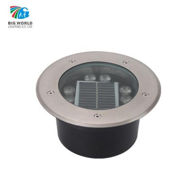 China Hot Sale IP65 Stainless Steel Electric Ground Yard Solar Powered Spike Waterproof Outdoor Led Patio Decorative Garden Light for sale