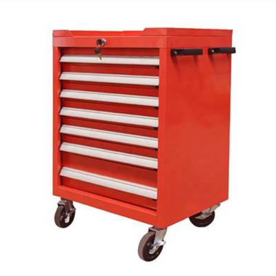 China Steel Double Door Factory Rolling Tool Box Tool Storage Cabinet Organizer with Drawer and Locking System Heavy Duty Tool Cart Wheels for sale