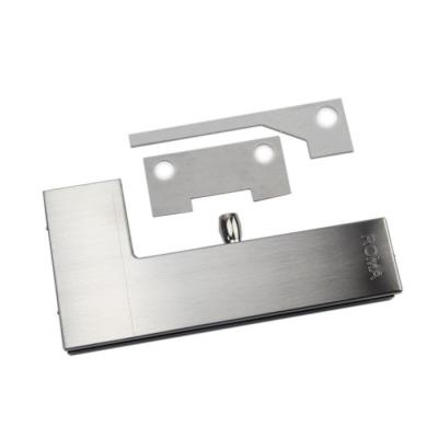 China China Manufacturers Durable Stainless Steel Door Fitting Big L Patch Fixture for sale