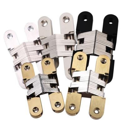 China Zinc Alloy Concealed Wooden Concealed Door Hinges Durable Construction Hardware Invisible Hinge for sale