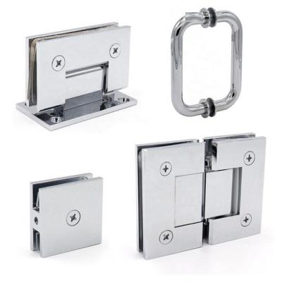 China Europe Durable North American Brass High Strength Hinge Used For Shower Room Bathroom Handle Hardware Glass Door Hinges for sale