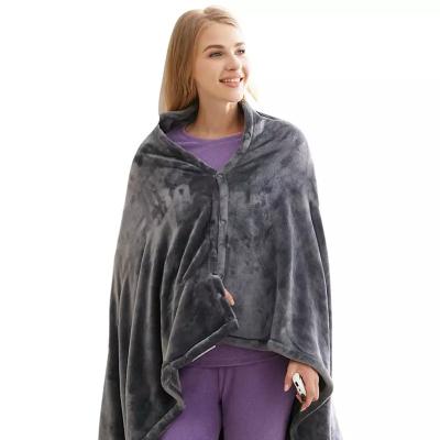 China Therapy 150*85cm USB Warm Shawl Blanket Winter Heating Battery Cold Proof Big Warm Rechargeable Warm Blanket for sale