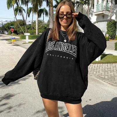 China Free shipping high quality wholesale printed casual hoodie autumn logo custom school newspaper pullover long sleeve women's hoodie for sale