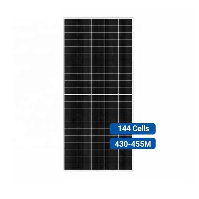 China Hoisted Solar Panels 430w 435w 440w 445w 450w 455w Flexible Solar Panels 120 Cells Half Energy Solar Panels 2108*1048*35mm for sale