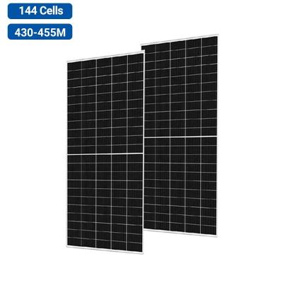 China Hoisted Solar Panels 430w-455w Half Cell Solar Panels 120 Cells Flexible Energy Applicable For Solar Street Lights 2108*1048*35mm for sale