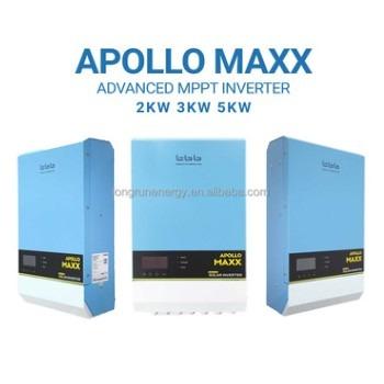 China Hybrid Solar Inverter TBB Apollo Maxx 3.0M 24V 2KW 3KW 48V 5KW 90A MPPT 5KW Low Frequency Hybrid Solar Inverter for sale