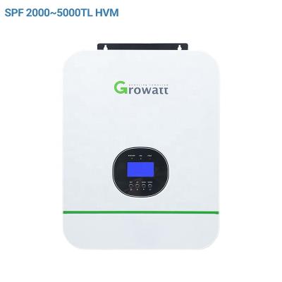 China 5KW Growatt Off Grid Inverter Pure Sine Wave Inverter Integrated MPPT Charge Controller Single Phase Solar Inverter 350*455*130mm for sale