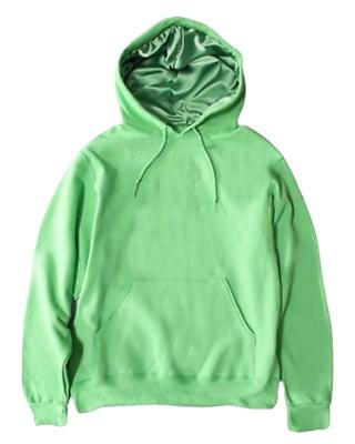 China Wholesale Unisex Anti-wrinkle custom green high quality white hoodies with satin hoods for sale