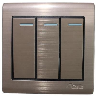 China Electrical Switch Panel Two Color Stainless Steel Electrical Switch for sale