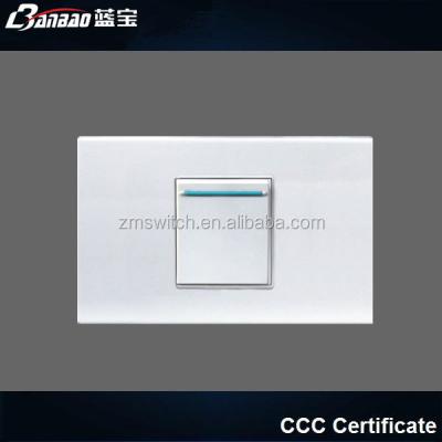 China 118 Series 0.6mm Phosphor Copper Thailand Wall Switch With PC Panel for sale