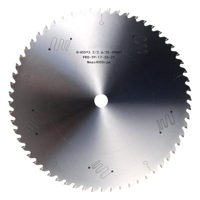 China 2-5 mm dikte Aluminium TCT-carbide tanden CIRCULAR SAG BLADE met GOLD TIN-coating Te koop