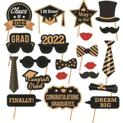 China Class of 2022 Funny Paper Graduation Prop Photo Graduation Paper Prop Party Decoration for Graduation Party Decoration for sale