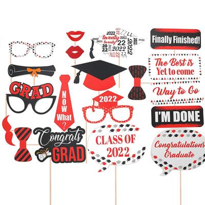 China Class of 2022 Funny Paper Photo Prop Photo Graduation Paper Prop Prop Party Decoration for Graduation Party Decoration for sale