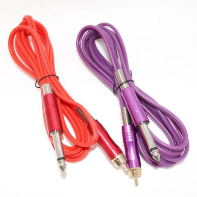 China Tattoo RCA Cut Out Kissure Tattoo RCA Clip Cord Copper Wire Tattoo Power Foot Switch Accessories Power Cable Connector 1.8m Cord for sale