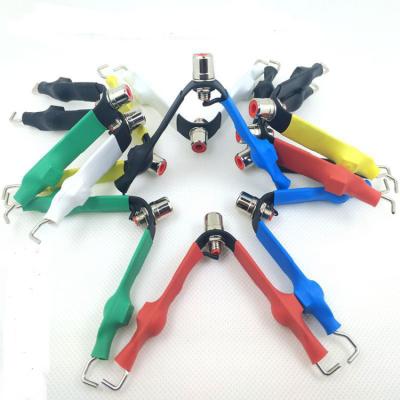 China Main Line Cable Interface Tattoo RCA Clip Cord Conversion Head Kissure Tattoo RCA Clip Cord Conversion Connector Tattoo Hook Accessories for sale