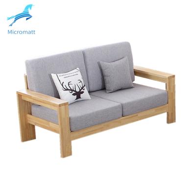 China Removable Wholesale Customizable Nordic Style 2 Color Cover Furniture Living Room Wooden Cover Sofa Seater for sale