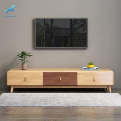 China Hot Sale Modern Nordic Style Living Room Furniture Solid Wood Solid Wood TV Stand for sale