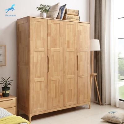 China 2020 New Style Factory Direct Selling Solid Wood Solid Wood Color Wardrobe Storageable Bedroom Furniture for sale