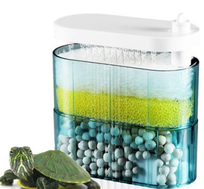 China Internal Water Circulation Aquarium Water Filter for Mini Turtle Tank Reptile Greenhouses Turtle Habitat Frog Hermit Crab All in One Easy to Use for sale