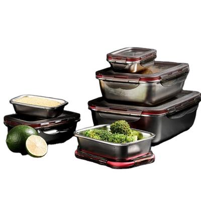 China Wholesale Heat Resistant Food Containers Heat Resistant Lunch Box Heat Resistant Packaging Sale Stainless Steel Viable for sale