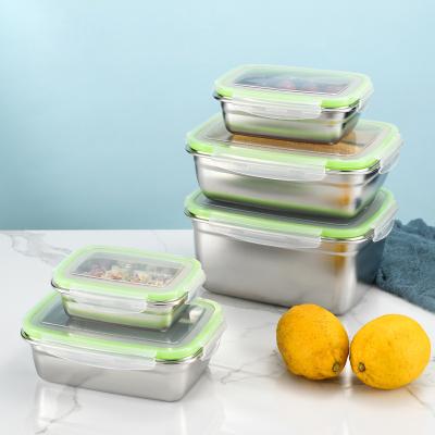 China Sustainable Leakproof Stainless Steel Bento Lunch Box Airtight Outlet Plant Container for sale