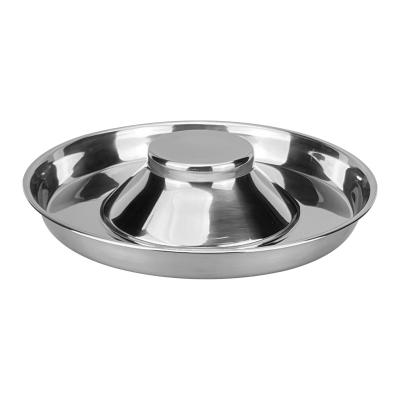 China 2021 Sustainable New Slow Feeder Pet Food Bowl Stainless Steel Pet Bowl Type For Small Animals for sale