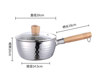 China Cookware Viable Soup Stock Cooking Pot Style Stainless Steel Hottest American Kitchenware Metal Customized Logo Induction Compatible for sale